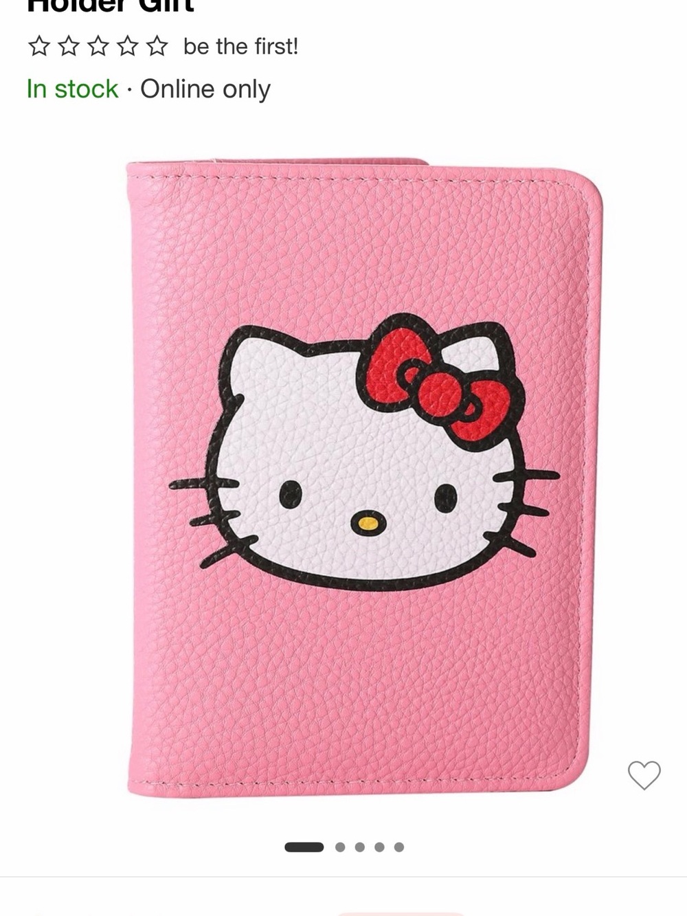 NEW Hello Kitty Pebble Pink Travel Passport Holder